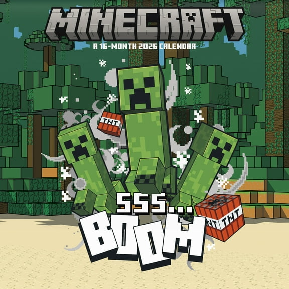 Trends International 2026 Minecraft Mini Wall Calendar