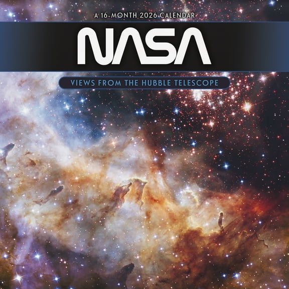 Trends International 2026 NASA - Views from the Hubble Telescope Wall Calendar