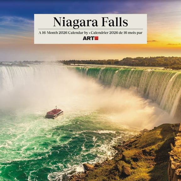 Trends International 2026 Niagara Falls (Bilingual French) Wall Calendar