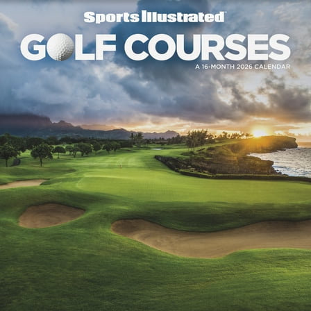 Trends International 2026 Sports Illustrated Golf Courses Wall Calendar