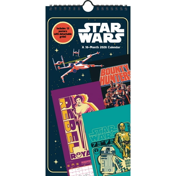 Trends International 2026 Star Wars Mini Poster Calendar