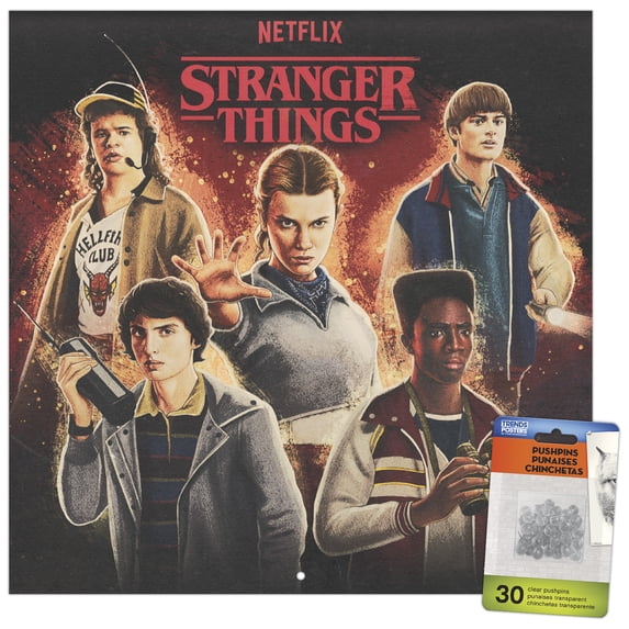 Trends International 2026 Stranger Things Wall Calendar & Push Pins