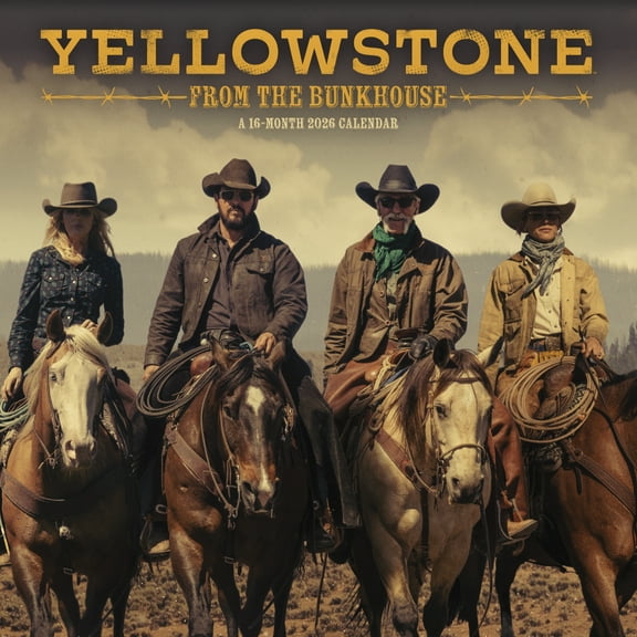 Trends International 2026 Yellowstone: From the Bunkhouse Wall Calendar