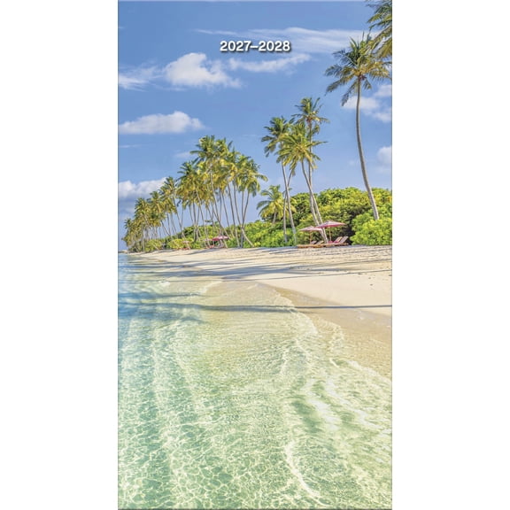 Trends International 2027-2028 Beaches Pocket Planner