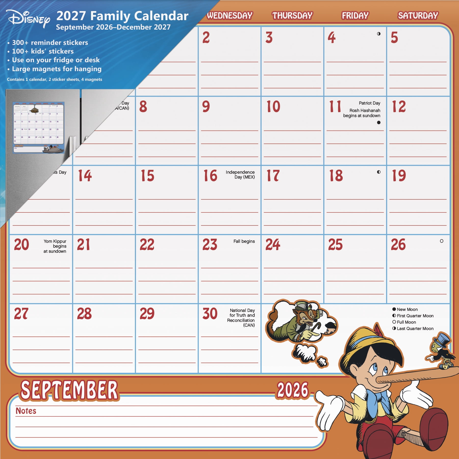 Stitch Calendar Office Supplies for Planning