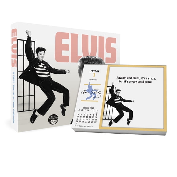 Trends International 2027 Elvis Presley Day-at-a-Time Box Calendar