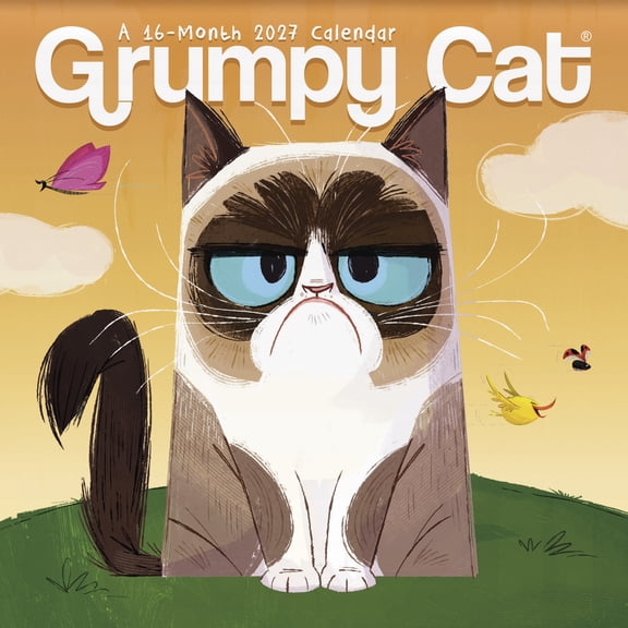 Trends International 2027 Grumpy Cat Mini Wall Calendar