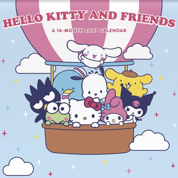 Trends International 2027 Sanrio - Hello Kitty and Friends Wall Calendar