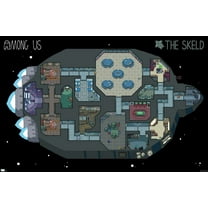 Trends International Among Us - Skeld Map Wall Poster 22.375" x 34" Premium Unframed Version