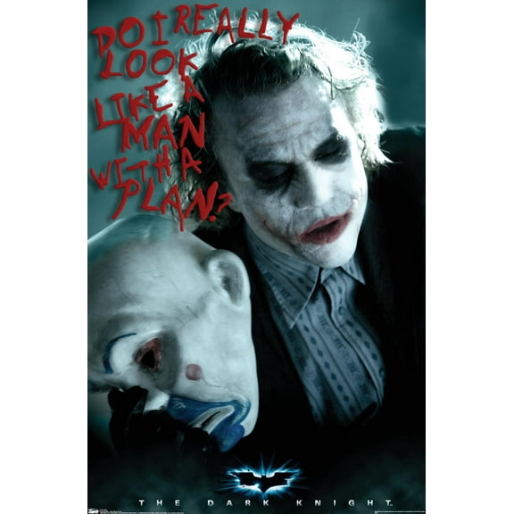 Trends International Dark Knight - Man with a Plan Poster