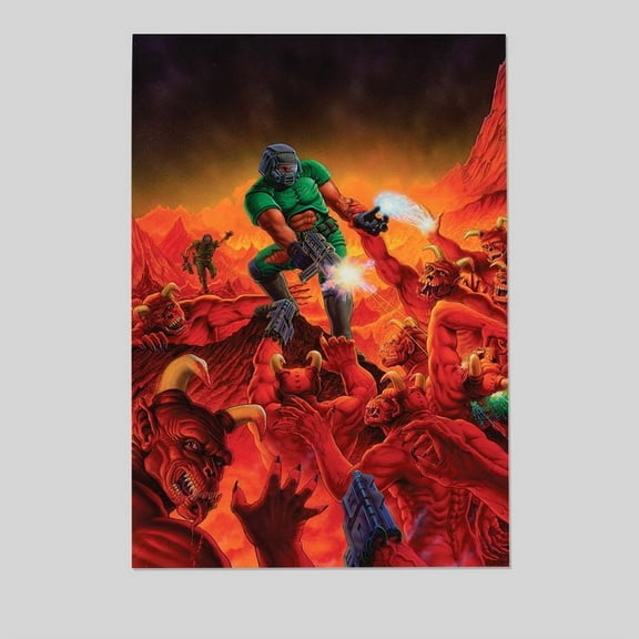 Trends International Doom - Legacy Key Art Wall Poster Retro Style - Size 24''x36'' - Gategoo