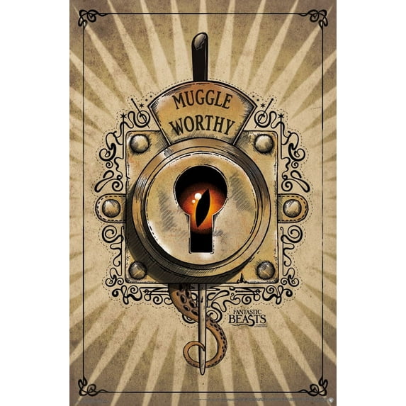Trends International Fantastic Beasts and Where to Find Them Muggle Worthy Wall Poster 22.375" x 34"