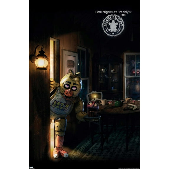 Trends International Five Nights at Freddy's: Special Delivery - Triptych 1 Wall Poster 22.375" x 34" Premium Unframed Version