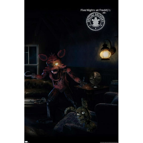 Trends International Five Nights at Freddy's: Special Delivery - Triptych 3 Wall Poster 22.375" x 34" Premium Unframed Version