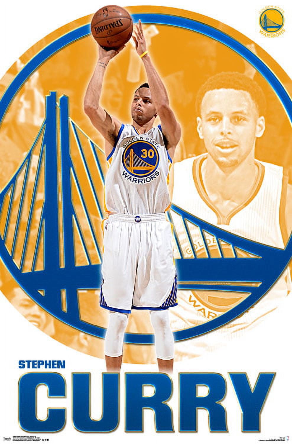 Trends International Golden State Warriors Stephen Curry Wall Poster 22 ...