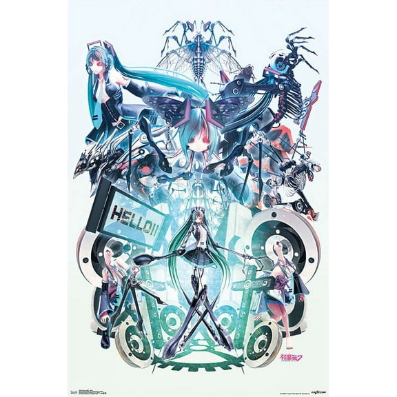 Trends International Hatsune Miku - Hello Poster