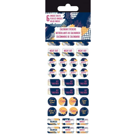 Trends International Marble Calendar Stickers