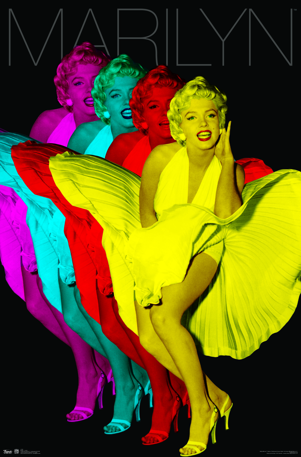 Trends International Marilyn Monroe Colorful Wall Poster 22.375" x 34" - image 1 of 2