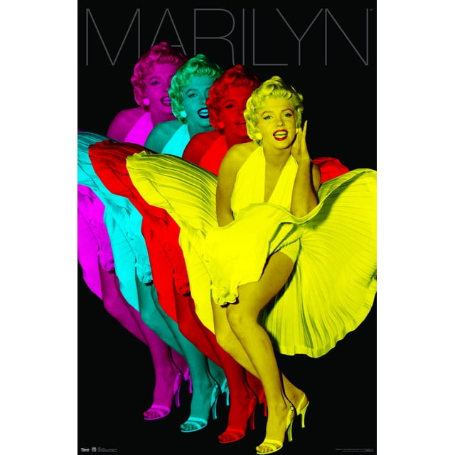 Trends International Marilyn Monroe Colorful Wall Poster 22.375" x 34"