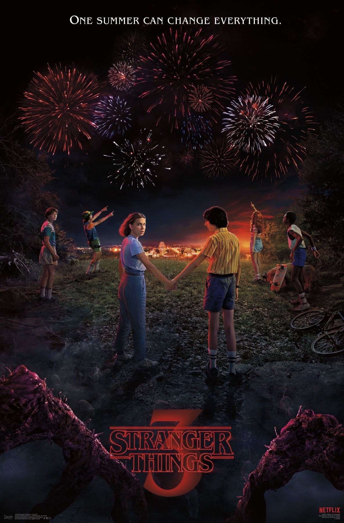 Netflix Stranger Things: Season 3 - Key Art Wall Poster, 22.375