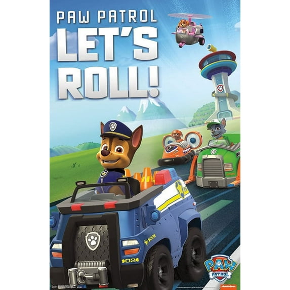 Trends International Paw Patrol - Let's Roll Poster