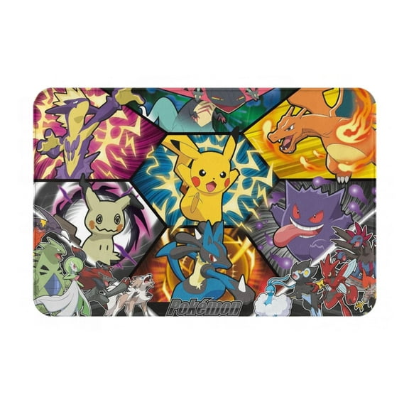 Trends International Pokmon-Group Bathroom Rugs,Bath Mat,Super Soft and Water Absorbent,Non-Slip Door Mat,Kitchen Mats for Floor,Bath Mats for Bathroom,16 x 24 Inch