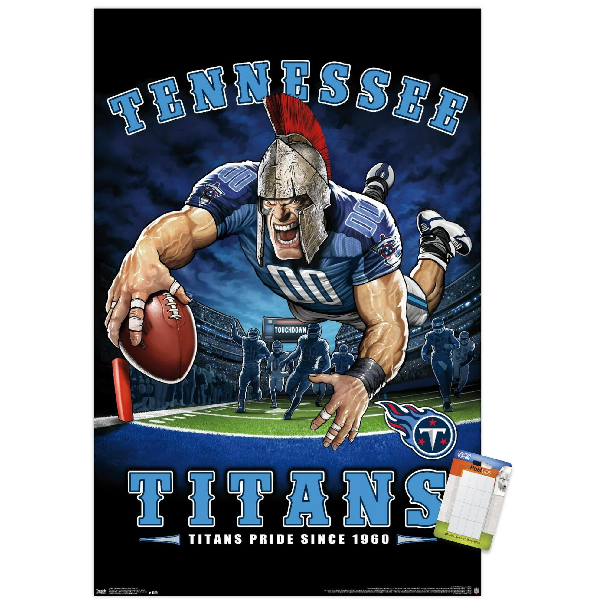 Trends International Printed Tennessee Titans Posters, 14.72 x 22.37 