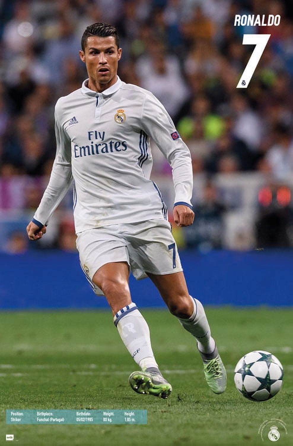 Trends International Real Madrid Cristiano Ronaldo Wall Poster 22.375 x 34