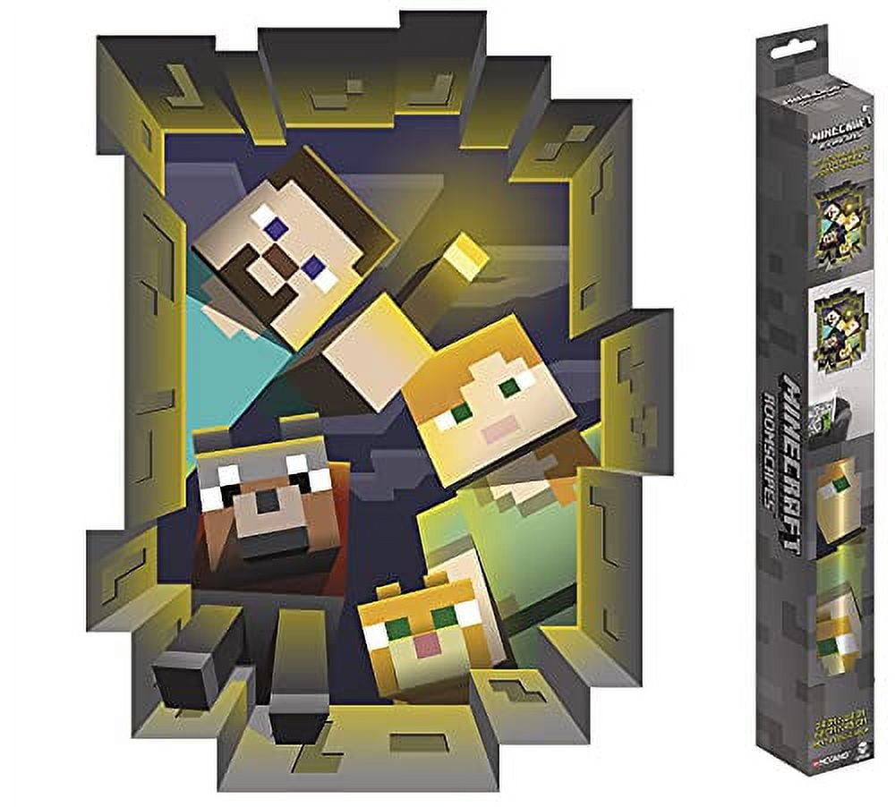 Minecraft Caved In 18'' x 24'' Vinyl Wall Decal