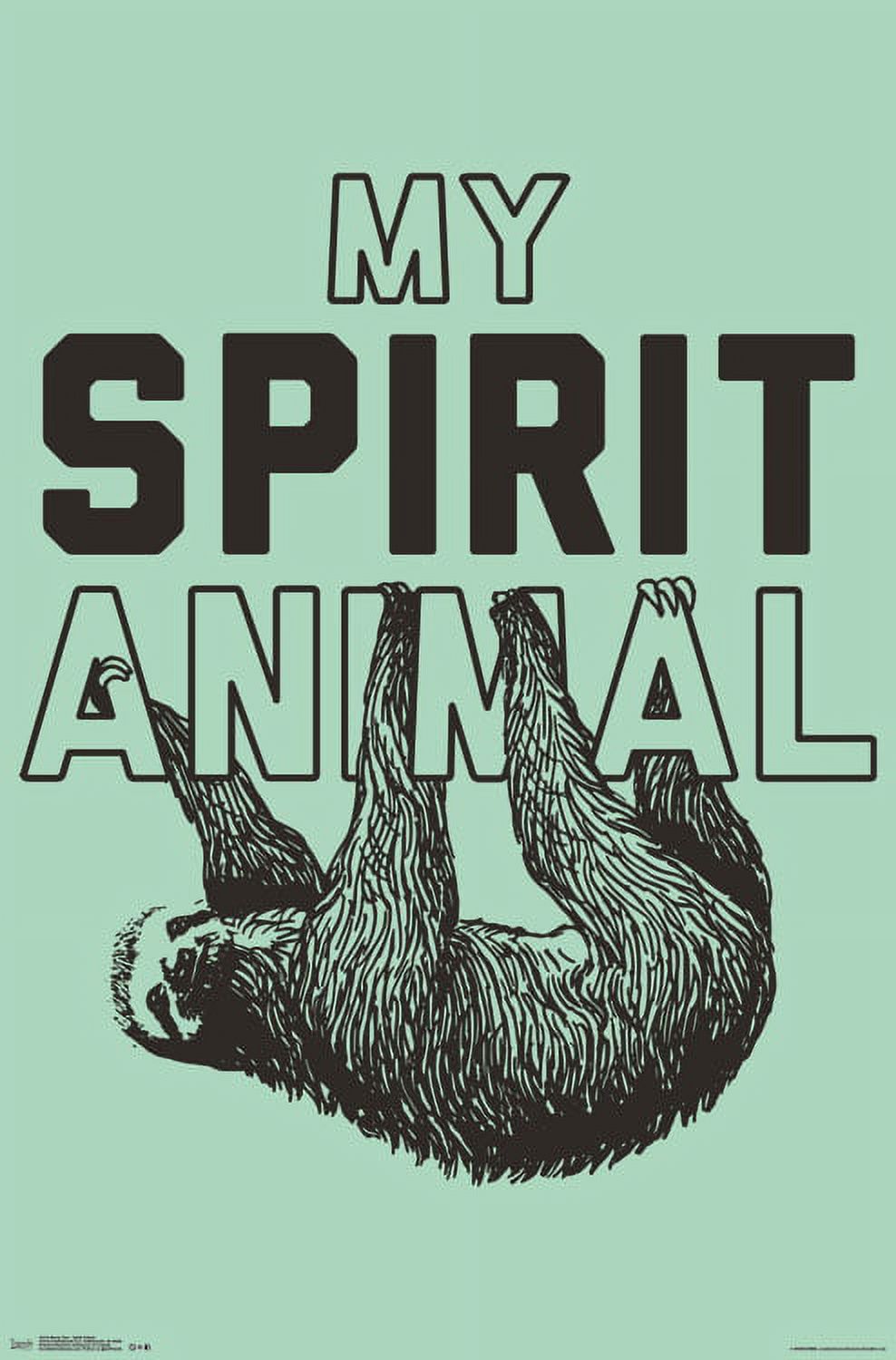 Trends International Snorg Tees Spirit Animal Wall Poster 22.375