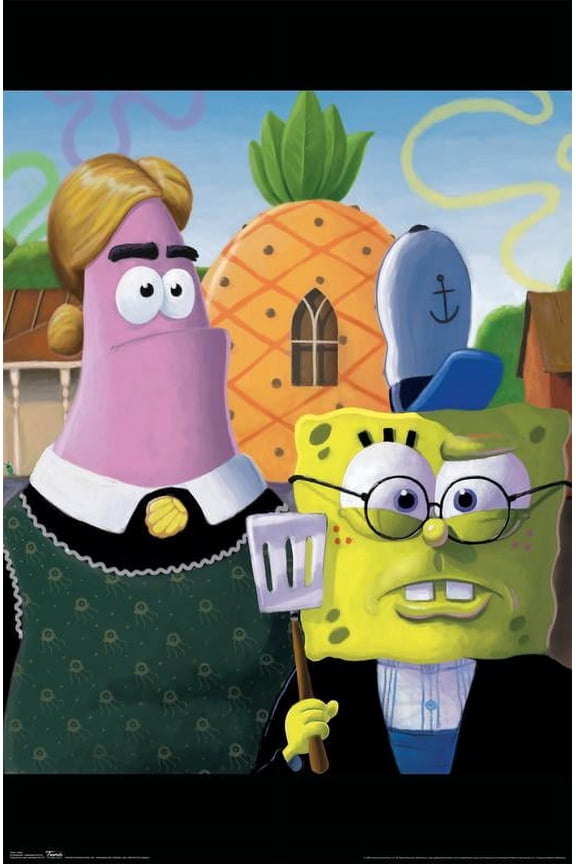 SpongeBob - American Gothic Poster