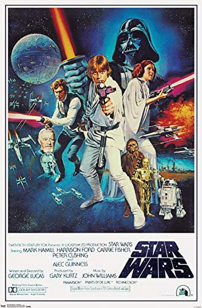 Trends International Star Wars IV One sheet Collector's Edition Wall Poster 24" x 36" for Bedroom