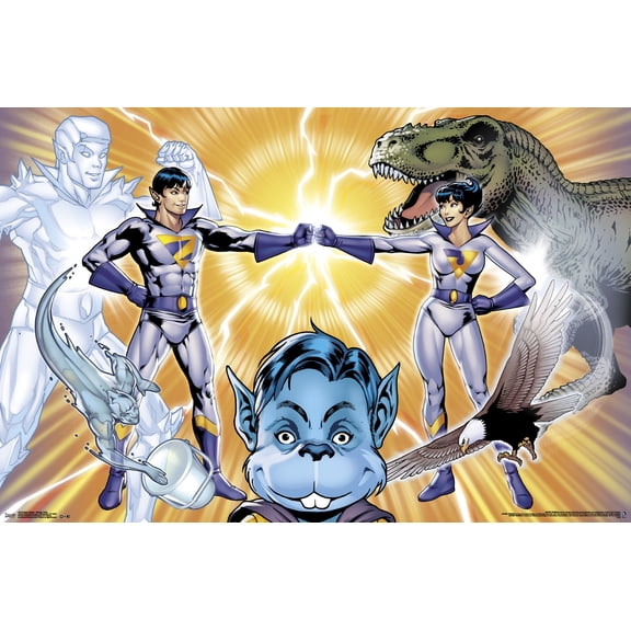 Trends International Super Friends - Wonder Twins Poster