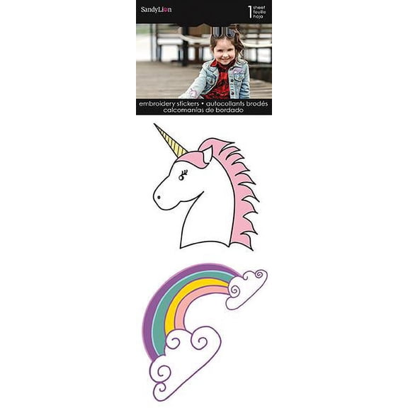 Trends International Unicorn And Rainbow Embroidered Stickers