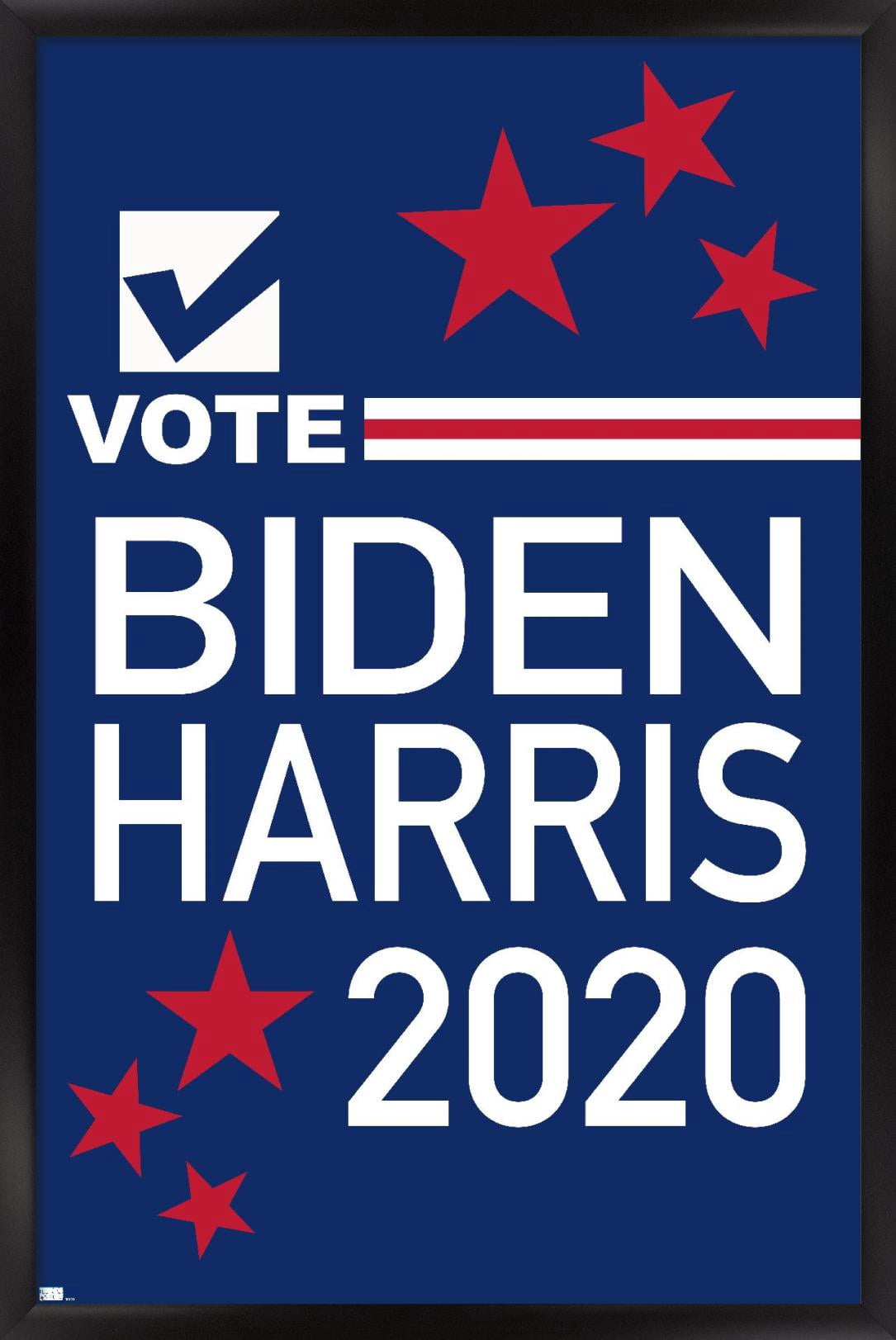 Trends International Vote - Biden/Harris 2020 Wall Poster 16.5" x 24.25" x .75" Black Framed Version