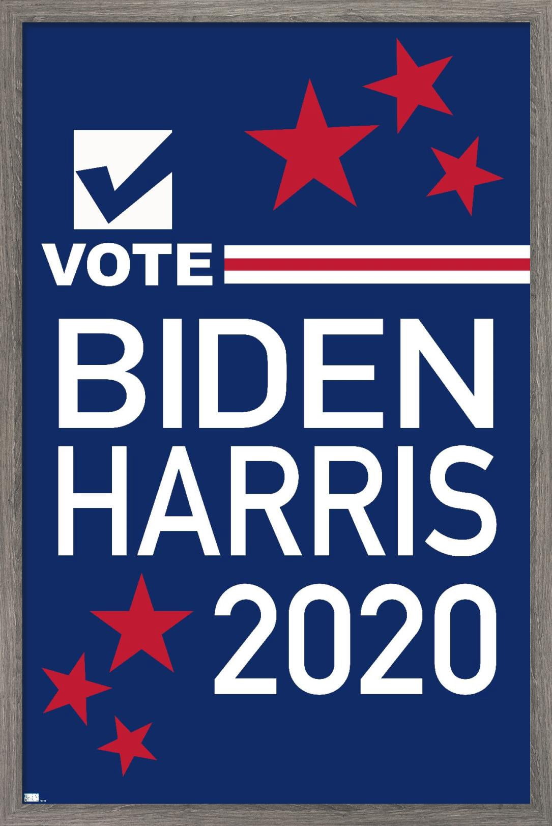 Trends International Vote - Biden/Harris 2020 Wall Poster 24.25" x 35.75" x .75" Barnwood Framed Version