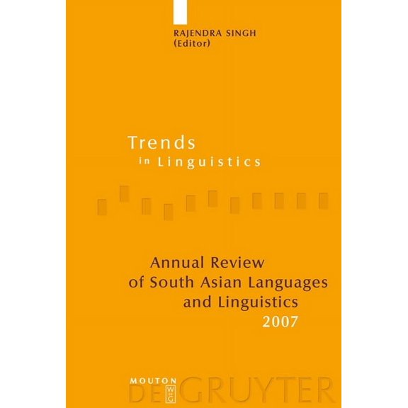 Trends in Linguistics. Studies and Monog Annual Review of South Asian Languages and Linguistics: 2007, Book 190, (Hardcover)