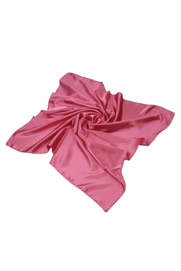 Elegant Large Silk Feel Solid Color Satin Square Scarf Wrap 35 Inch