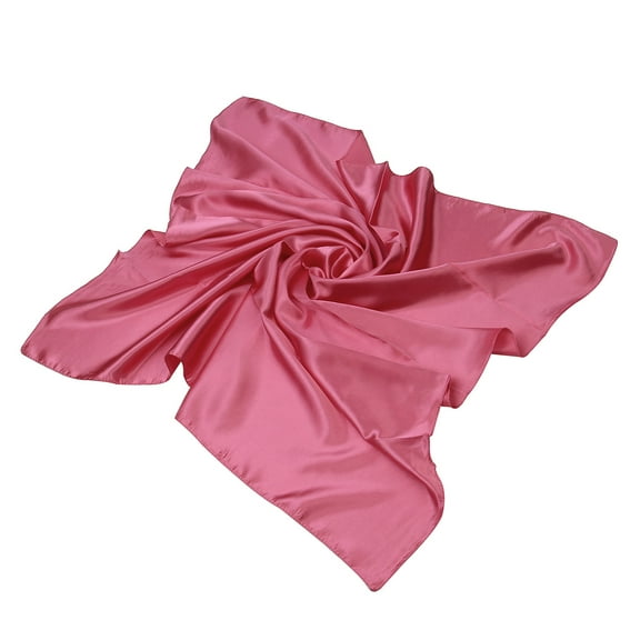 TrendsBlue Elegant Large Silk Feel Solid Color Satin Square Scarf Wrap 35 Inch