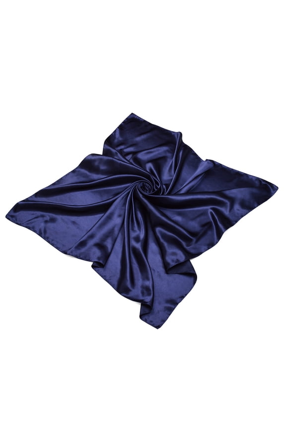 Elegant Large Silk Feel Solid Color Satin Square Scarf Wrap 36 Inch
