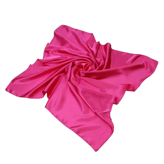 TrendsBlue Elegant Large Silk Feel Solid Color Satin Square Scarf Wrap 36 Inch