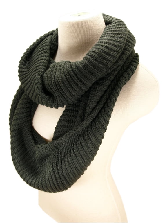 Premium Winter Knit Warm Infinity Scarf - Different Colors Available
