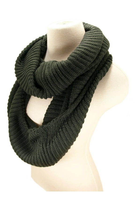 Premium Winter Knit Warm Infinity Scarf - Different Colors Available