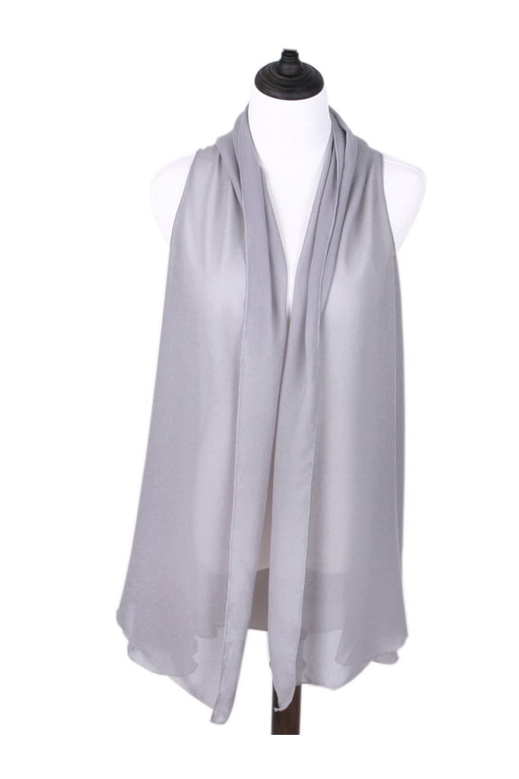 Solid Color Chiffon Kimono Scarf Wrap Vest Beach Cover Up