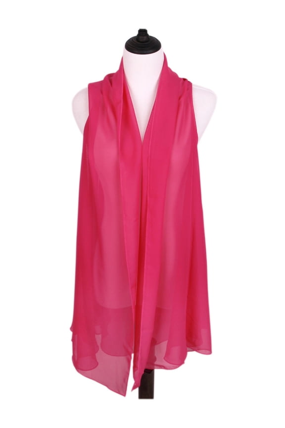 Solid Color Chiffon Kimono Scarf Wrap Vest Beach Cover Up