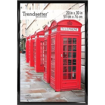 MCS Trendsetter Plastic Poster Frame with a 1" Wide Molding for a 20x30" Photograph, Black