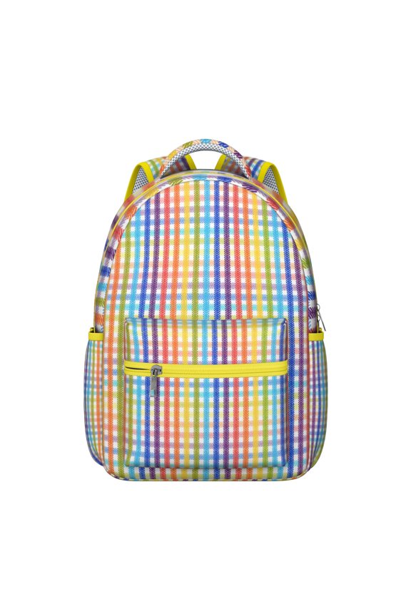 Trendsetting Geometric Shapes Texture Backpack - Must-Have Bookbag for the New School Year, Combines Style and Function Perfectly, Gift for Students