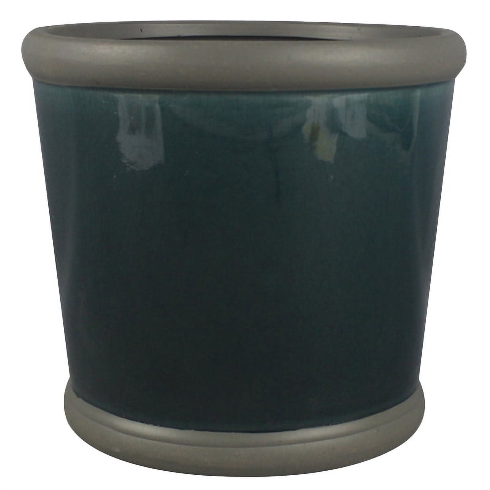 Trendspot Belleville 9 in. D Ceramic Planter Gray Trendspot Belleville 9 in. D Ceramic Planter Gray