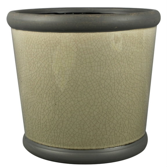 PLANTER BELLEVIL GRAY 9"" (Pack of 1)