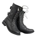 thumbnail image 1 of Trendsup Anya-1 Women's Mid Calf Lace Up Combat Boots, 1 of 5